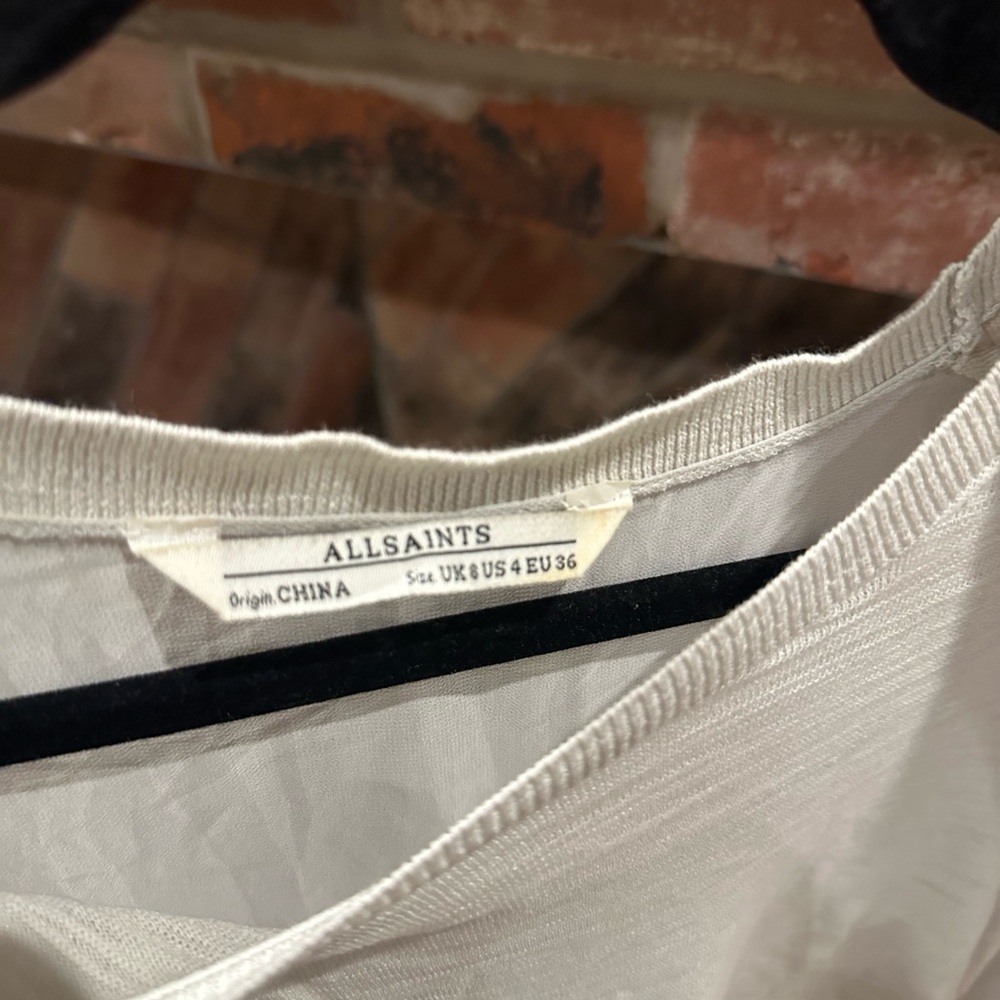 All Saints Gray Crew Neck Sweater
